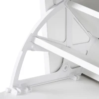 HOMCOM® garderobeset 2-delig schoenenkast spiegel 3-in-1 wit(m-8)