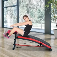 HOMCOM Trainingsbank sit-upbank buikspiertrainer multifunctioneel met trainingsbanden fitness staal zwart 140 L x 73 B x 57 H cm(m-2)