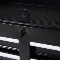 DURHAND Werkplaatswagen gereedschapskast gereedschapskist met 5 laden 360° draaibare wielen metaal 52,5 x 28 x 104,5 cm(m-10)