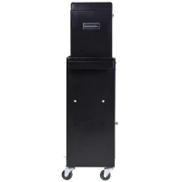 DURHAND Werkplaatswagen gereedschapskast gereedschapskist met 5 laden 360° draaibare wielen metaal 52,5 x 28 x 104,5 cm(m-7)