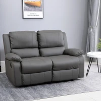Dwuosobowa sofa regulowane oparcia rozkładany fotel drewniane nogi PU 3 kolory(m-1)