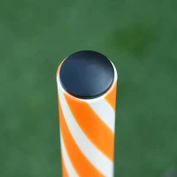 PawHut Palen voor hondenslalom behendigheidstraining met Oxford-tas oranje + wit(m-5)