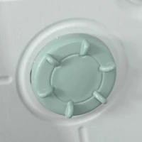 HOMCOM leertoren opstapje staand met 2 treden piramidestructuur veiligheid badkamer slaapkamer keuken blauw + grijs voor 2-5 jaar HDPE PP 43,5 x 38,5 x 61 cm(m-7)