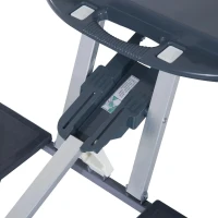 Alu campingtafel picknickbank zitgroep tuintafel 4 zitplaatsen inklapbaar donkergrijs(m-9)