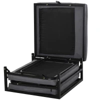 HOMCOM klaptafel bureau werkstation bijzettafel eettafel spaanplaat eiken,(m-6)