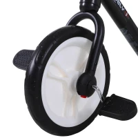 HOMCOM loopfiets kinderfiets loopfiets zijwielen pedalen 2-5 jaar zwart(m-10)