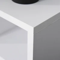 HOMCOM cd-toren cd-rek vrijstaand rek tweedelige set met twee opbergvakken(m-8)