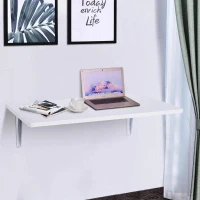 HOMCOM Wandtafel wandklaptafel keukentafel bureau eettafel kindermeubilair 2 kleuren(m-2)