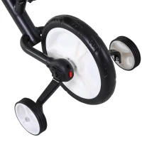 HOMCOM loopfiets kinderfiets loopfiets zijwielen pedalen 2-5 jaar zwart(m-11)