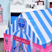 HOMCOM kinderspeelhuis speeltent snoephuis deur en verkoopvenster 3 jaar(m-7)