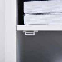 HOMCOM bijzettafel koffietafel nachttafel salontafel met kast wit(m-10)