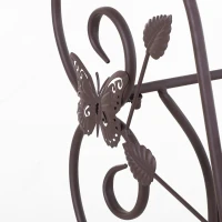 plantenplank bloemenstandaard met drie niveaus bloementrap plantenstandaard metaal brons(m-11)