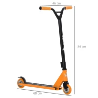 HOMCOM stuntstep kickstep aluminium oranje(m-3)