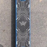 HOMCOM stuntstep met ABEC-7 voor kinderen vanaf 14 jaar kickstep fun step met deck rubber grips achterrem aluminium PU blauw 68 x 46 x 84 cm(m-8)