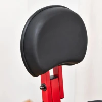 HOMCOM hometrainer fietstrainer 1,5 kg vliegwiel hometrainer met 8 verstelbare magnetische weerstandswielen staal ABS rood + zwart 97-107 x 53 x 22 cm(m-9)