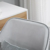 Vinsetto massage bureaustoel kantoorstoel computerstoel draaistoel werkstoel met trilfunctie armsteunen in hoogte verstelbaar fluweel grijs 55 x 65 x 79-89 cm(m-10)