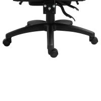 Vinsetto ergonomische bureaustoel met voetensteun, directiestoel, gestoffeerde rugleuning, zwart, 64 x 64 x 112-120 cm(m-11)