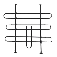 PawHut verstelbaar autorooster hondenrek bagagerek stalen tussenschot(m-1)