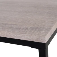 3-delige set bijzettafel salontafel nesttafel koffietafel metalen poot MDF naturel(m-8)