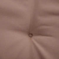 Outsunny Bankhoes set van 2 bankkussens zitkussens voor tuinbank bekleding polyester beige(m-8)