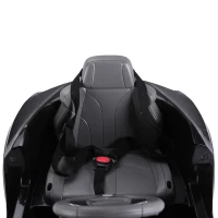 HOMCOM kinderauto kinderwagen de officieel gelicentieerde Lexus LC500 waar je bovenop zit voor 3-6 jaar elektrische auto met 2.4 G afstandsbediening MP3/USB licht muziek kunststof metaal zwart 106 x 43 x 44 cm(m-8)