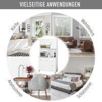 HOMCOM keukenkast opbergkast(m-7)