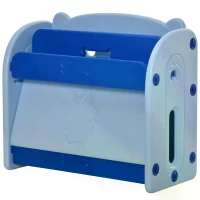 HOMCOM Kids Toy Storage Organizer Bookshelf Unit with 2-layer Storage Rack Blue(m-11)