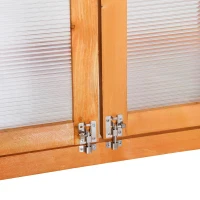 Outsunny 3-Tier Outdoor Garden Wooden Greenhouse, 76x47x110 cm(m-8)