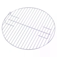 Outsunny Outdoor Portable Round Charcoal BBQ Grill with Wooden Handle, Bottom Shelves, Easy Cleaning for Party Patio(m-12)