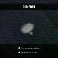 HOMCOM Folding Floor Chair, Lazy Sofa, Steel, 90°-180° Foldable, Space Saving, Blue(m-6)