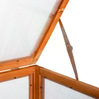 Outsunny 3-Tier Outdoor Garden Wooden Greenhouse, 76x47x110 cm(m-5)