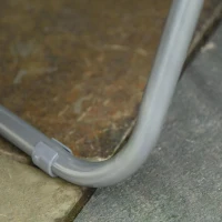 Outsunny 2Pc Folding Sun Loungers Set-Blue/White(m-9)