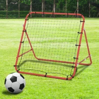 HOMCOM Rebounder Net Practise Kickback Target Goal Play Teens Adults Softball Training Aid Red(m-13)