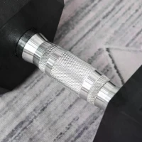 HOMCOM 20KG Single Rubber Hex Dumbbell Portable Hand Weights Dumbbell Home Gym(m-8)