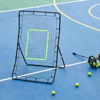 HOMCOM Tall PE Rebounder Net for Sports Target Training 90x80x140cm Black(m-2)