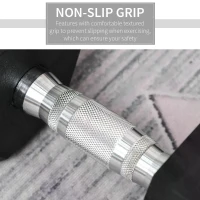 HOMCOM 20KG Single Rubber Hex Dumbbell Portable Hand Weights Dumbbell Home Gym(m-5)