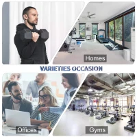 HOMCOM 20KG Single Rubber Hex Dumbbell Portable Hand Weights Dumbbell Home Gym(m-6)