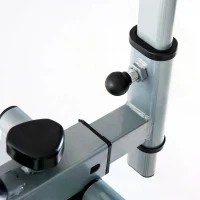 HOMCOM Air Walker Glider, Cross Trainer Fitness Machine, with LCD, for Home Gym, Grey(m-9)