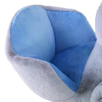 HOMCOM Children Kids Animal Rocking Horse Penguin Plush Musical Button 32 Songs Kid Rocker for 18+ Months(m-8)