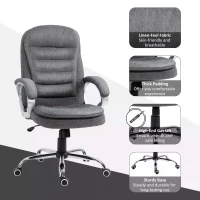 Vinsetto Executive Office Chair Grey(m-7)