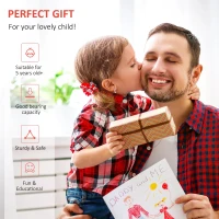 HOMCOM Bicycle Scooter, Kick Scooter for Kids, Big Wheel, Steel Height Adjustable Black/Red(m-6)