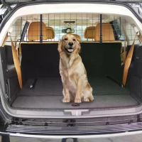 PawHut Heavy Duty Pet Dog Car Barrier Adjustable Ventilated Mesh Wire Guard Protector(m-13)