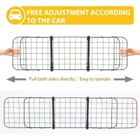 PawHut Heavy Duty Pet Dog Car Barrier Adjustable Ventilated Mesh Wire Guard Protector(m-7)