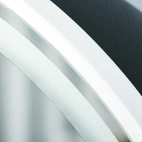 HOMCOM kaptafel met kruk naturel wit 80 cm x 40 cm x 13 cm(m-9)