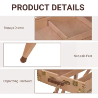 HOMCOM Wooden Art Easel Tripod(m-6)