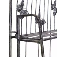 Outsunny 3-Tier Metal Folding Plant Stand Display Rack Bookshelf Unit Outdoor(m-8)