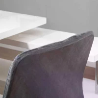 Vinsetto Office Chair with Velvet Cover, Height Adjustable Desk Chair, Ergonomic Computer Chair with 360° Swivel Wheels(m-10)