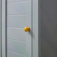 Kleankin Freestanding Bathroom Storage Cabinet Space Saver w/ Adjustable Shelf Cupboard(m-6)