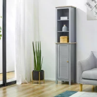 Kleankin Freestanding Bathroom Storage Cabinet Space Saver w/ Adjustable Shelf Cupboard(m-2)