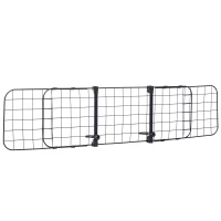 PawHut Rejilla Separador Perro Coche Extensible Universal Reja de Seguridad Barrera para Perro y Maletas Mascota Apoyo para Cabeza 91-145x30 cm Acero(m-1)